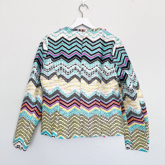 Molly Bracken Colorful Embroidered Zipper Jacket NWT Medium - Picture 2 of 5